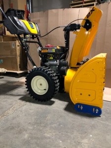 lot 48 image: Cub Cadet 2X 26 in. 243 cc Two-Stage Gas Snow Blower with Electric Start, Power Steering and Steel Chute tested and complete see pics