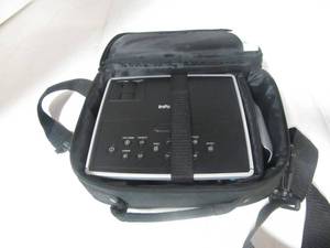 lot 23 image: InFocus IN1100 Ultra Mobile DLP Projector, 2.75 lbs, XGA, 2100 Lumens  complete set-up with case, instructions, remote & cords. SS