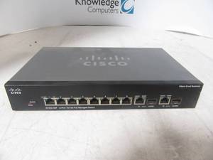 lot 77 image: SRW208P-K9 8 Port POE fanless Cisco Switch