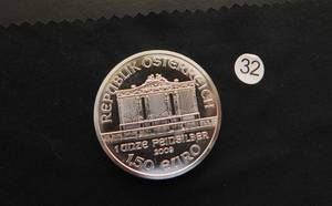 2009 BU Austria 1 Oz. Silver Philharmonic Coin