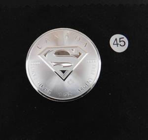 2016 BU .9999 1 Oz. Silver $5.00 Canada Superman Coin Spectacular Coin