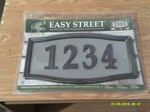 lot 8 image: easy street adress plaque...