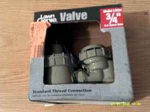 lot 19 image: lawn genie valve model L7034 anti s...