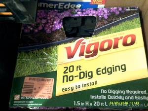 lot 39 image: vigoro 20 ft no dig edging 2 hammer...