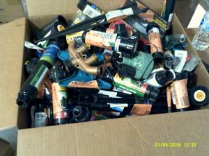 lot 49 image: box full of orbit pop up sprinklers...
