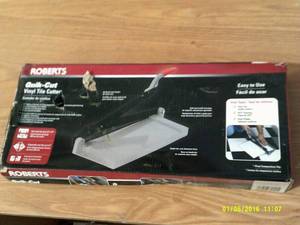 lot 62 image: roberts quik cut vinyl tile cutter ...