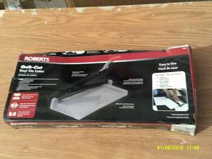lot 63 image: roberts quik cut vinyl tile cutter ...