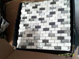lot 80 image: 1 case of mosanic tiles ...