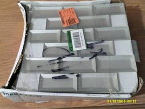 lot 92 image: 2 cases of glass mosaic tile ...
