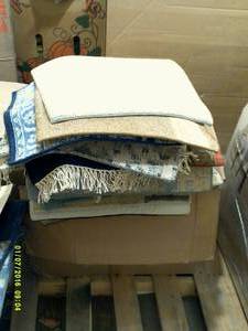 lot 99 image: 90 carpet and or rug samples ...
