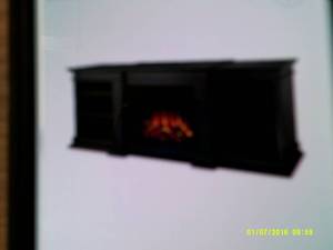 lot 109 image: media center fireplace black ...