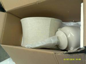 lot 111 image: lamp with shade...