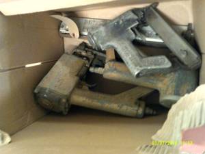 lot 123 image: 3 air nail guns ...