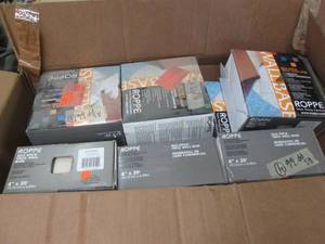lot 131 image: 9 self stick vinyl wall base kits...