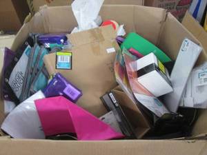 lot 155 image: big box of pencil holders and other...