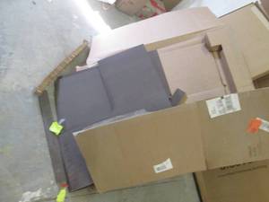 lot 160 image: 30 inch espresso corner wood closet...