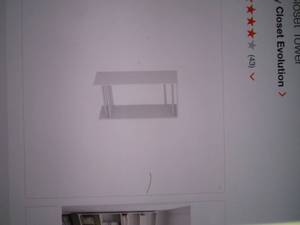lot 162 image: double hang 25 inch whiote wood clo...