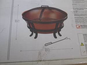 lot 165 image: 34 inch outdoor firepit ...