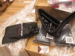 lot 175 image: 3 elite iron  weight lifting belts ...