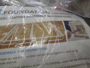 lot 192 image: instant foundation low profile king...