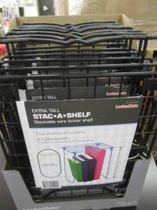 lot 228 image: 7 black stack a shelf ...