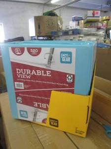lot 255 image: 4 pg 2 inch duable cc teal binders ...