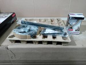 lot 22 image: Toilet paper holder & robe hook by Dewalt - not used