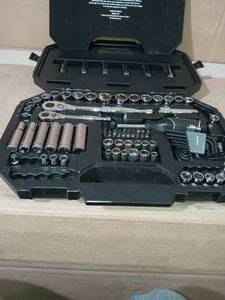 lot 32 image: Mechanics Tool Set (94-Piece) by Husky- open box not used- pieces missing