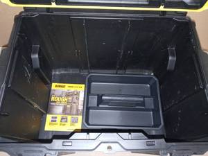 lot 52 image: TOUGHSYSTEM 2.0 24 in. Mobile Tool Box by DEWALT- used & damaged