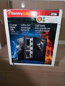 lot 77 image: 1.23 cu. ft. Fireproof Safe and Waterproof Safe with Digital Keypad by SentrySafe- not used