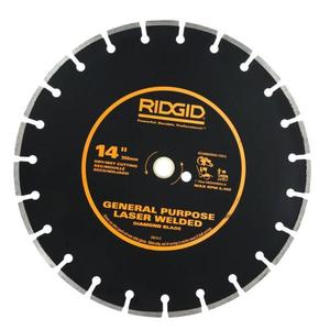 lot 87 image: 14 in. Diamond Blade (3-Pack) by RIDGID- not used