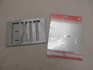 exit sign, metals