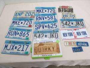 license plates