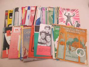 vintage sheet music