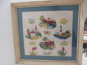 vintage needle work picture