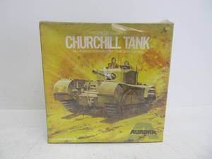 lot 51 image: Vintage Aurora WW2 Churchill Tank