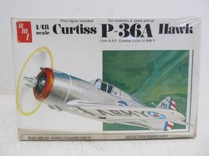 lot 61 image: Vintage AMT Curtiss P-36A Hawk