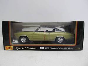 lot 90 image: Maisto Diecast Metal 1972 Chevrolet Chevelle SS454 - Green