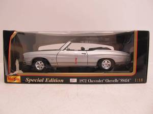 lot 91 image: Maisto Diecast Metal 1972 Chevrolet Chevelle SS454 - Silver