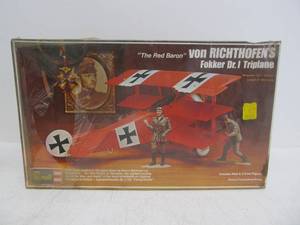 lot 141 image: Vintage Revell Red Baron Triplane
