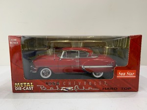 lot 169 image: Sun Star Diecast Metal 1954 Chevrolet Belair Hard Top - Red