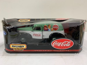 lot 248 image: Matchbox Diecast Metal 1940 Ford Sedan Coca Cola Delivery Truck