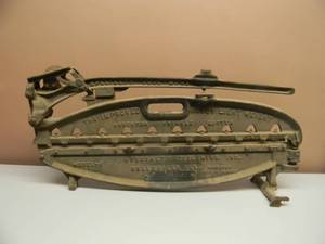 lot 5 image: ANTIQUE INDUSTRIAL CAST IRON ASBESTOS SHINGLE CUTTER  - Belleville Ill. - APPROX 30 BY 15 - SEE PICTURES