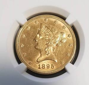 1895 US $10 GOLD LIBERTY MS61 NGC