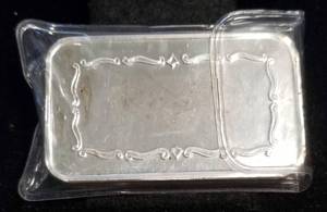5 TROY OZ. .999 FINE SILVER BAR COVERED WAGON BY GSM