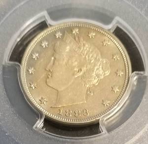 1883 NO CENTS LIBERTY V NICKEL MS62 PCGS