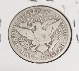 1908-S BARBER HALF DOLLAR