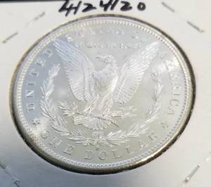1880-S MORGAN SILVER DOLLAR UNC