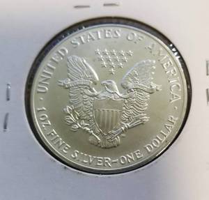 1992 AMERICAN INDIAN 1 TROY OZ .999 FINE SILVER DOLLAR
