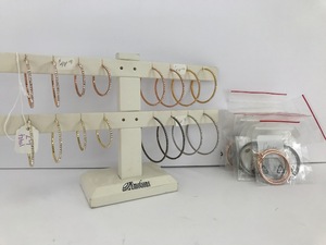 lot 2 image: NO RESERVE- 24 Pairs of Luxury Earrings by Diamond Emotions- Retail $1,300